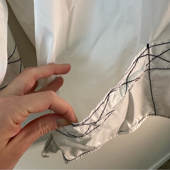 Tory Burch diamond-stitch poplin tunic SZ US 10 - Picture 8 of 12